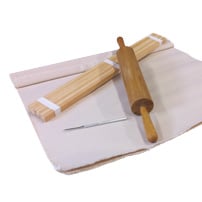 Simple slab roller kit for making pottery without specialized equipment.